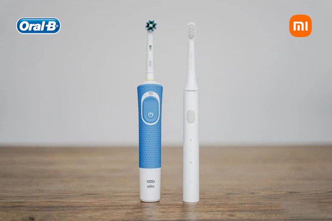 so sánh bàn chải điện oral b và xiaomi