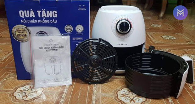 Review nồi chiên không dầu Lock&Lock EJF148WHT