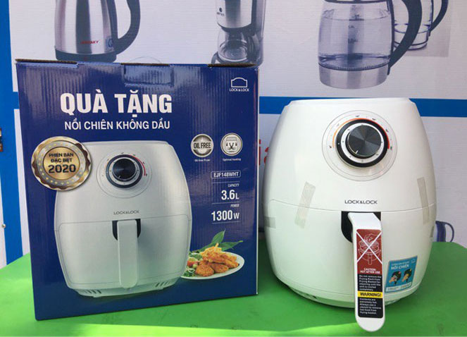 nồi chiên không dầu lock&lock 3.6l ejf148wht