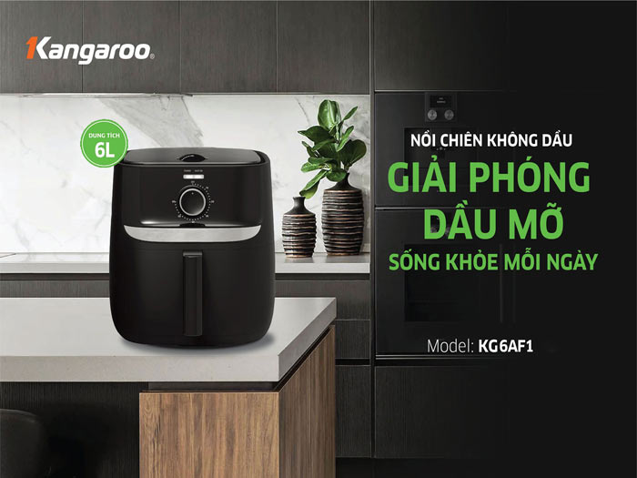 Nồi chiên không dầu Kangaroo KG6AF1 6 lít